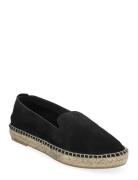 Biamaya Basic Espadrilles Suede Espadrillos Flade Sandal Black Bianco