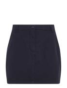 Cotton Gmd Chino Skirt Kort Nederdel Navy Tommy Hilfiger