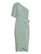 Jersey Tie-Waist Balloon-Sleeve Dress Knælang Kjole Green Lauren Ralph...