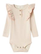 Nbfbaya Ls Slim Body Lil Bodies Long-sleeved Pink Lil'Atelier