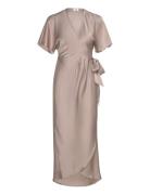 Shana Dress Maxikjole Festkjole Brown Twist & Tango