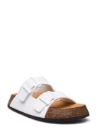 Sl Noelle 24 Pu Leather Flade Sandaler White Scholl