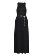 Smocked Maxi Dress Maxikjole Festkjole Black Michael Kors