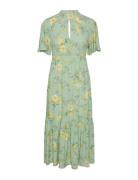 Yasmoki 2/4 Long Dress S. - Wg Knælang Kjole Green YAS