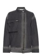 Adrianrs Jacket Jakke Denimjakke Black Résumé