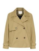 Kaelise Short Jacket Trenchcoat Frakke Beige Kaffe