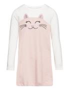 Top Long Cat Face Dresses & Skirts Dresses Casual Dresses Long-sleeved...