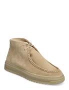 Core Mid U Suede Snørestøvler Beige Sneaky Steve