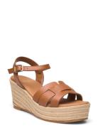 Espadrilles Espadrillos Med Hæl Sandal Brown Billi Bi