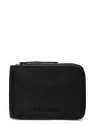 Leather Zip Wallet Accessories Wallets Classic Wallets Black Les Deux