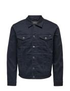 Onscoin Life Colour 4453 Trucker Jakke Denimjakke Navy ONLY & SONS