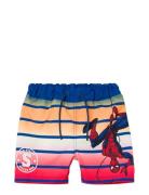 Nmmmelvin Spiderman Long Swimshorts Mar Badeshorts Multi/patterned Nam...