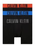 Boxer Brief 3Pk Boxershorts Black Calvin Klein