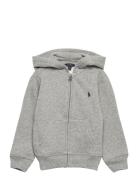 Cotton-Blend-Fleece Hoodie Tops Sweatshirts & Hoodies Hoodies Grey Ral...