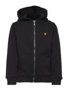 Classic Zip Hoodie Tops Sweatshirts & Hoodies Hoodies Black Lyle & Sco...