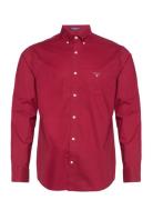 Reg Broadcloth Bd Tops Shirts Casual Red GANT