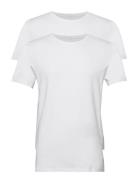 Bhdinton Crew Neck Tee 2-Pack Tops T-Kortærmet Skjorte White Blend