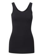 Pamila Top - Tops T-shirts & Tops Sleeveless Black B.young