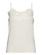 Slclara Singlet Tops T-shirts & Tops Sleeveless White Soaked In Luxury