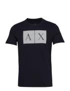 T-Shirt Tops T-Kortærmet Skjorte Blue Armani Exchange