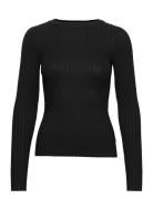 Karlina O-Neck Ls Top Tops Knitwear Jumpers Black NORR