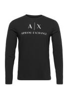 T-Shirt Tops T-Langærmet Skjorte Black Armani Exchange