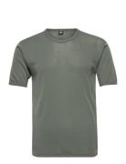 Dovre Wool T-Shirt Tops T-Kortærmet Skjorte Green Dovre