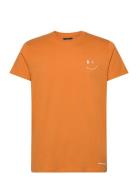 Patrick Organic Tee Tops T-Kortærmet Skjorte Orange Clean Cut Copenhag...