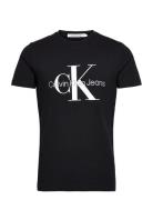 Core Monologo Slim Tee Tops T-Kortærmet Skjorte Black Calvin Klein Jea...