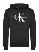 Core Monologo Hoodie Tops Sweatshirts & Hoodies Hoodies Black Calvin K...