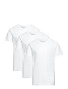 Jjeorganic Basic Tee Ss 3Pk Mp Jnr Tops T-Kortærmet Skjorte White Jack...