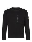 Zip Pocket Lb Sweat Tops Sweatshirts & Hoodies Sweatshirts Black Lyle ...