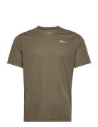 Ss Tech Tee Sport T-Kortærmet Skjorte Khaki Green Reebok Performance