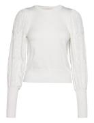 Onlmelita L/S O-Neck Pullover Knt Noos Tops Knitwear Jumpers White ONL...