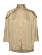 Mateo - Modern Drape Tops Blouses Long-sleeved Beige Day Birger Et Mik...