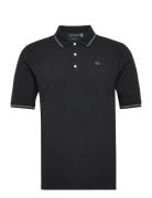 T2 Original Polo Tops Polos Short-sleeved Black Dockers