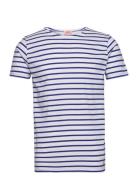 Breton Striped Shirt Héritage Tops T-Kortærmet Skjorte Blue Armor Lux