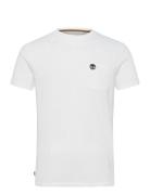 Chest Pocket Short Sleeve Tee Tops T-Kortærmet Skjorte White Timberlan...