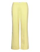 Mschfanilla Pants Bottoms Trousers Straight Leg Yellow MSCH Copenhagen