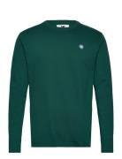 Mel Longsleeve Tops T-Langærmet Skjorte Green Double A By Wood Wood