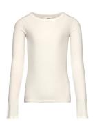 T-Shirt Long-Sleeve Tops T-shirts Long-sleeved T-Skjorte White Sofie S...