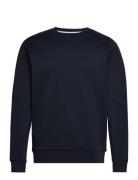 Double Knit Crew Tops Sweatshirts & Hoodies Sweatshirts Navy Hackett L...