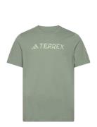 Terrex Classic Logo T-Shirt Sport T-Kortærmet Skjorte Green Adidas Ter...