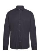 Bs Miller Slim Fit Shirt Tops Shirts Business Navy Bruun & Stengade