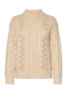 B. Coastline Pullover-Knit Heavy Tops Knitwear Jumpers Beige Brandtex