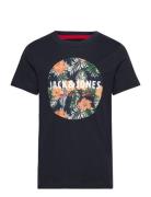 Jjchill Shape Tee Ss Crew Neck Jnr Tops T-Kortærmet Skjorte Black Jack...