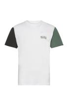 Colorblock Varsity Ss Tee Sport T-Kortærmet Skjorte White VANS