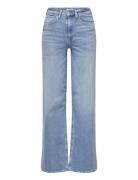 Onlmadison Blush Hw Wide Dnm Cro371 Noos Bottoms Jeans Wide Blue ONLY