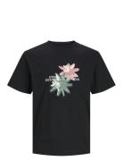 Jortampa Aop Branding Tee Ss Crew Jnr Tops T-Kortærmet Skjorte Black J...