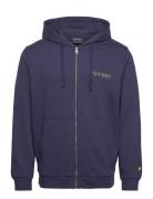 Collegiate Full Zip Hoodie Tops Sweatshirts & Hoodies Hoodies Navy Lyl...